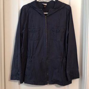 Navy Blue Army Jacket Size Medium- Like New